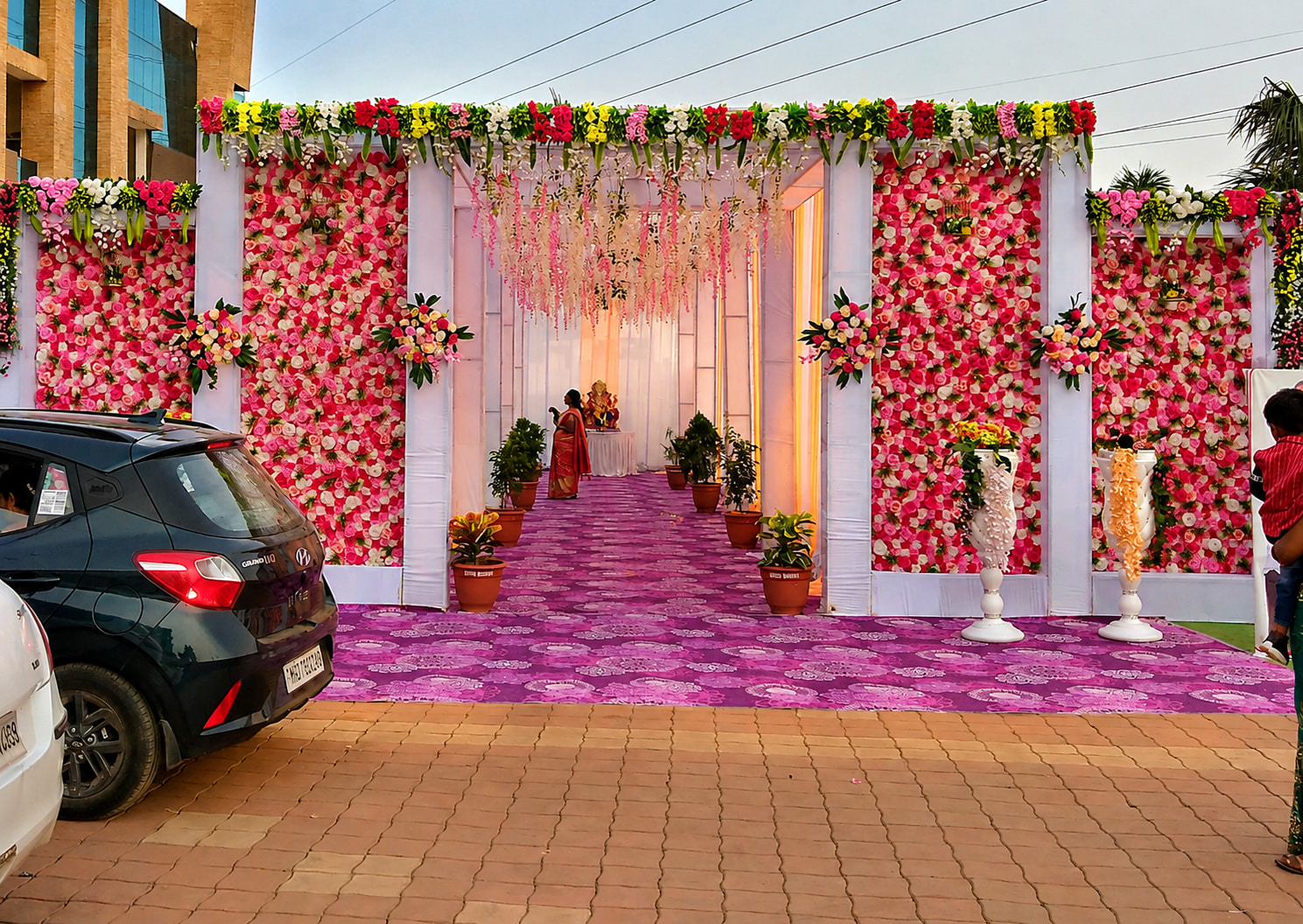 Grand Wedding Entrance Setup
