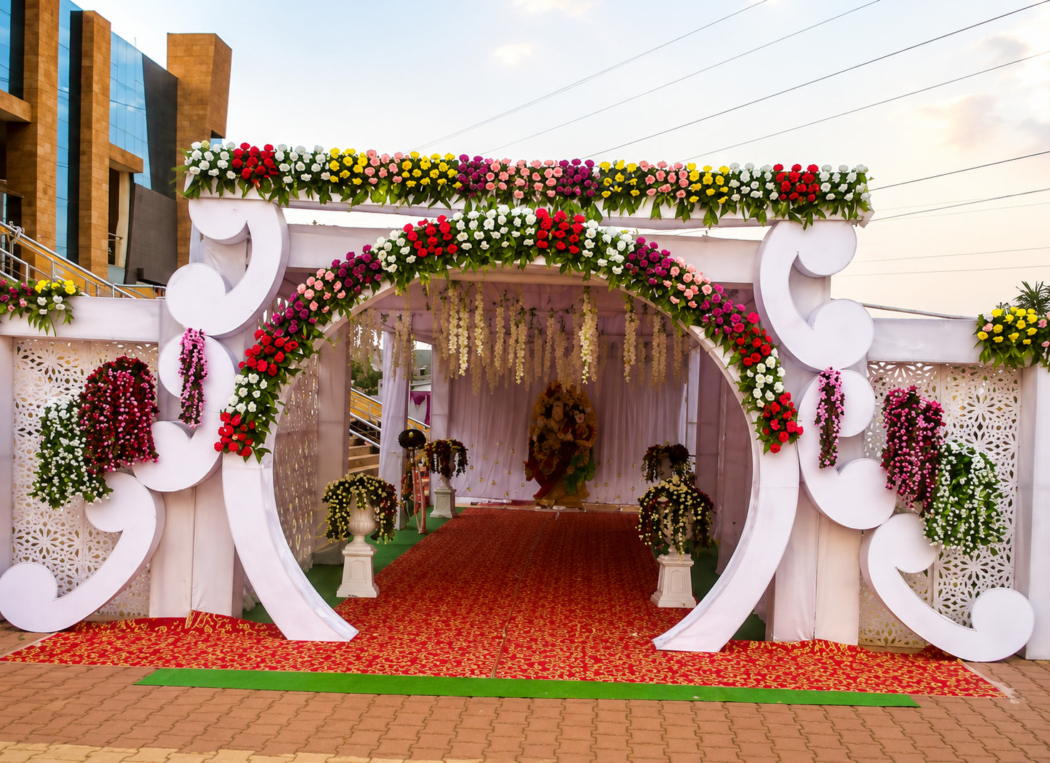Floral Wedding Entrance Archway