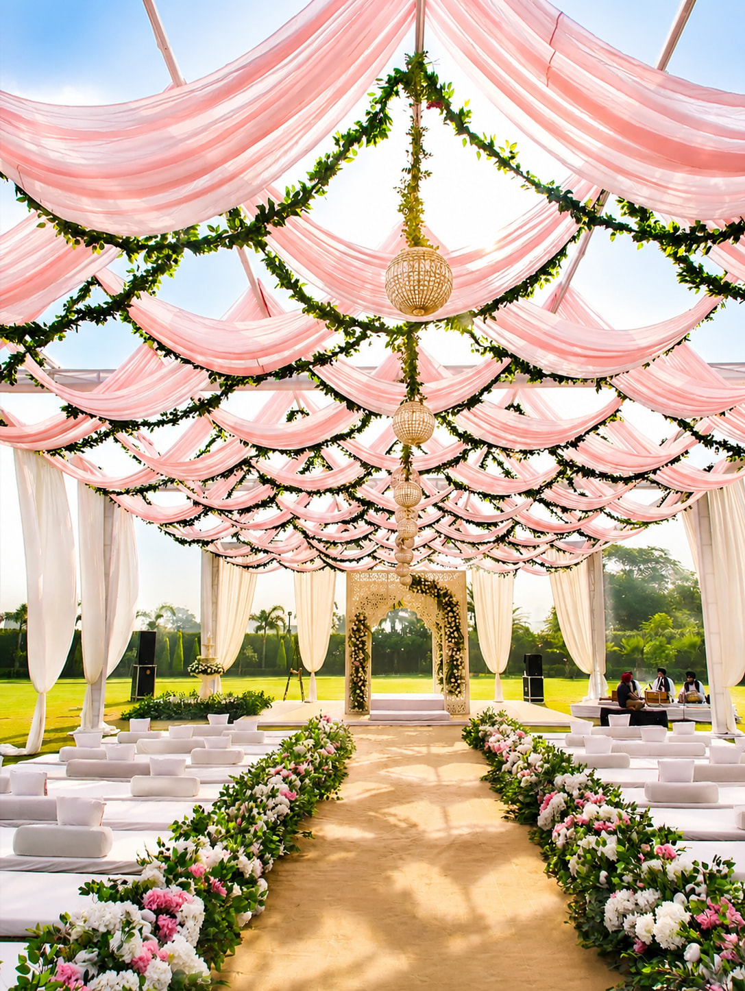 Pastel Garden Wedding Pavilion