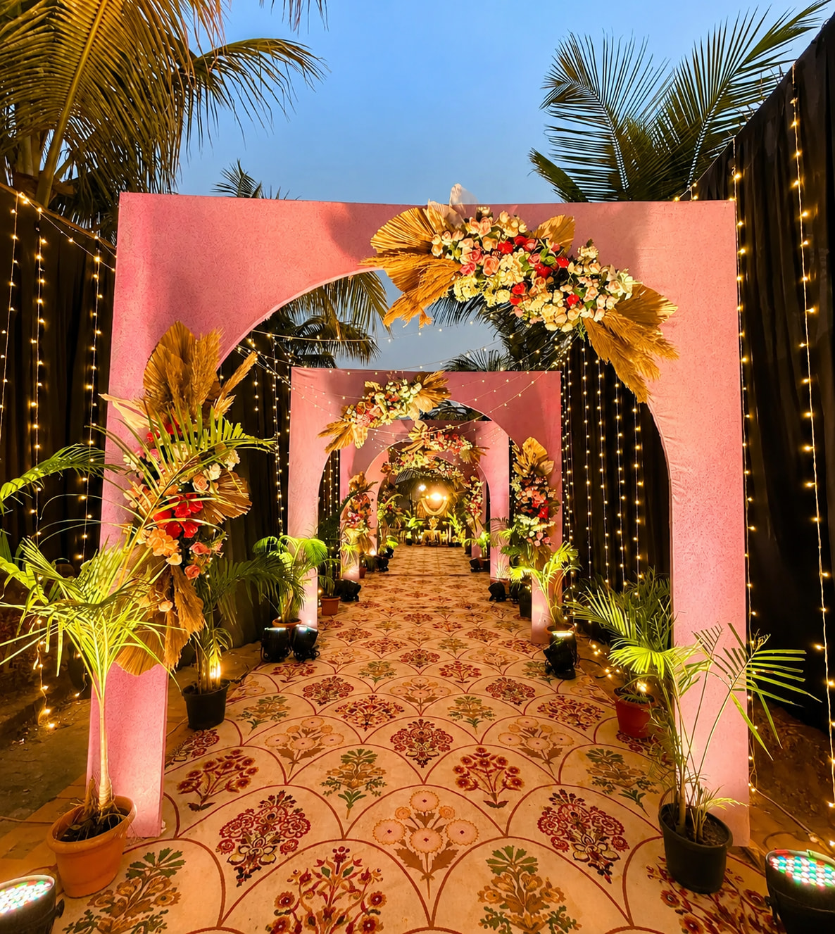 Twilight Floral Archway Entrance